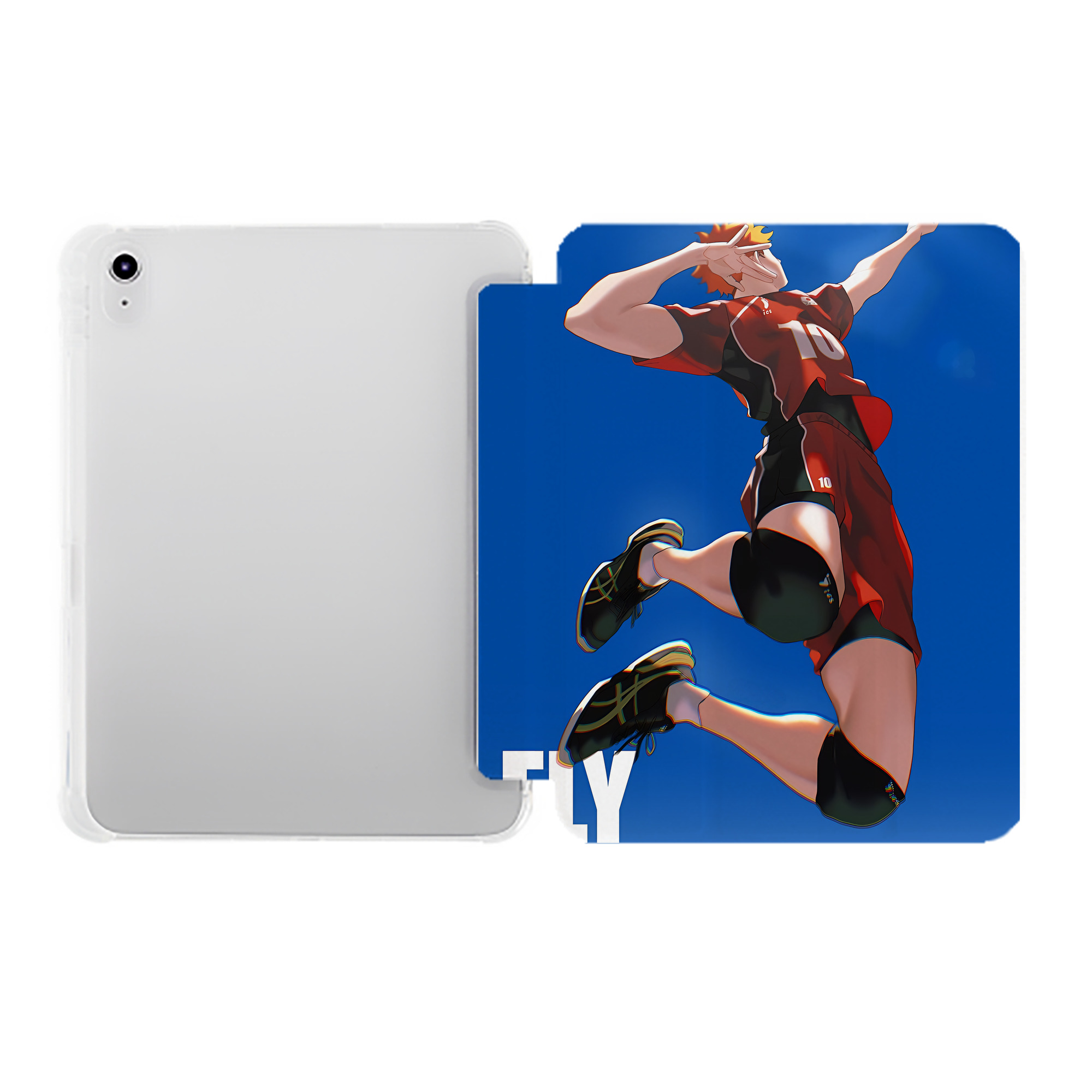 （画像用） ハイキュー!! Haikyu!! IPad ケース ペン収納付き 三つ折りスタンド PUレザー×シリコン 対応機種9.5/10.5/10.9インチ